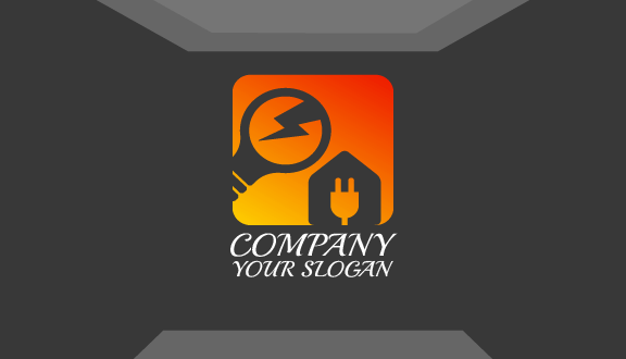 Gradient Switch Electrician Business Card