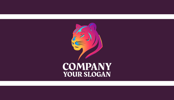 Gradient Tiger Business Card