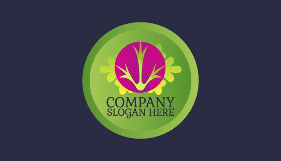 Kartu Nama Tanaman Hijau Berumput