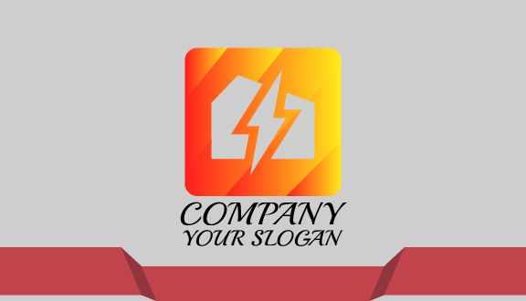 Gray Electrician Business Card