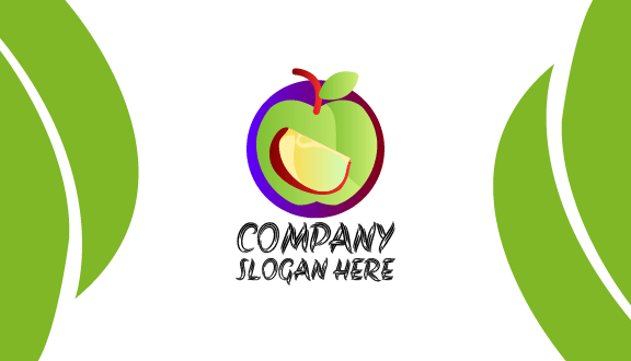 Biglietto Da Visita Mela Verde