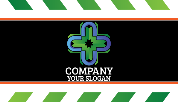 Green Blue Medical Business Card