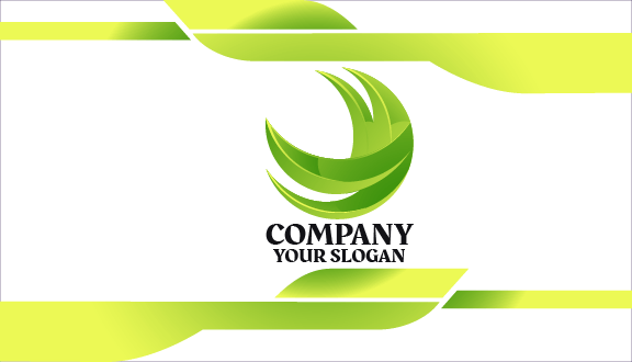 Green Crescent Lawn Business Card