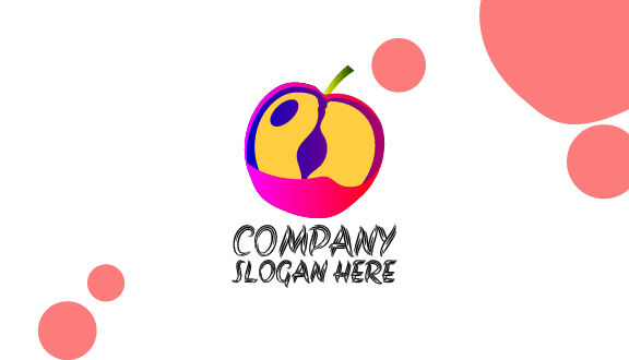 Biglietto Da Visita Mela Gambo Verde