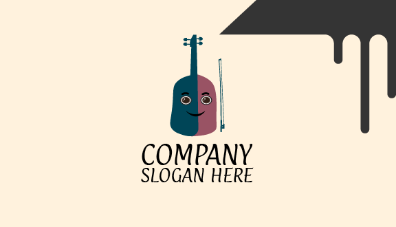 Happy Violin Music Business Card