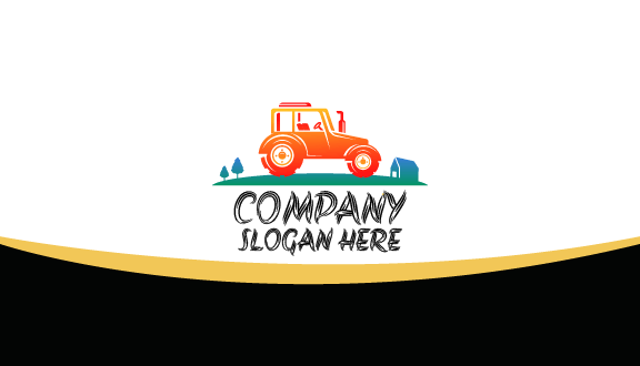 Harvesting Tractor Business Card