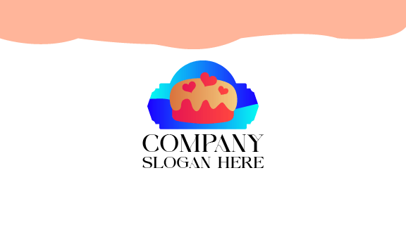 Kartu Nama Kue Hiasan Hati