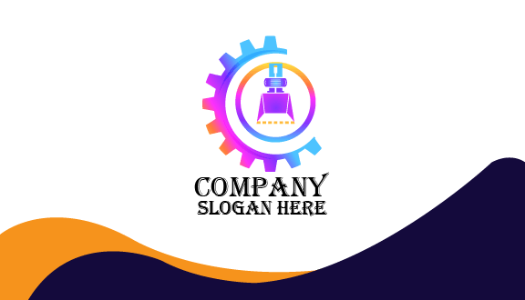 Cartão De Visita Industrial De Máquinas Pesadas