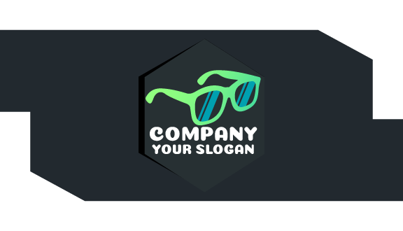 Kartu Nama Kacamata Segi Enam