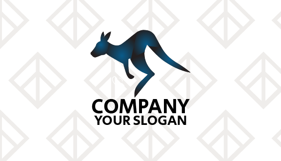 High Leap Kangaroo Business Card