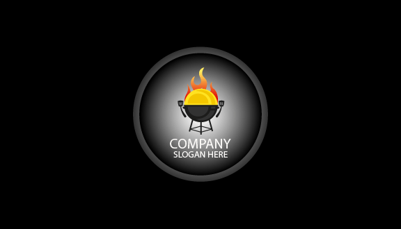 Ignited Grill Black Business Card