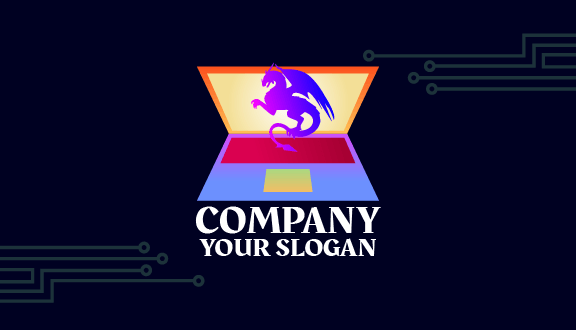 Innovative Laptop Business Card