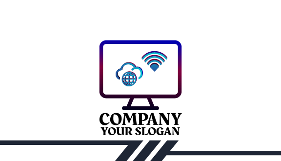 Biglietto Da Visita Per Computer Con Connessione Internet