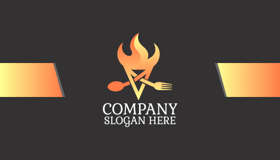 Inverted Triangle Restaurant Business Card