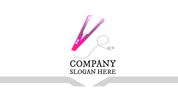 Iron Straightener Salon Business Card