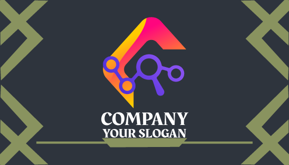 Biglietto Da Visita Contabile Lente D'ingrandimento Congiunta