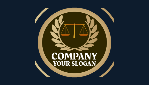 Justice Balance Circle Business Card