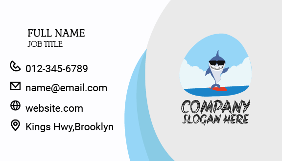 Laughing Dolphin Summer Business Card