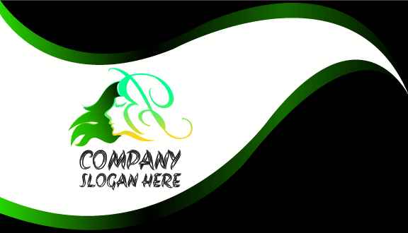 Biglietto Da Visita Silhouette Di Bellezza Senza Difetti