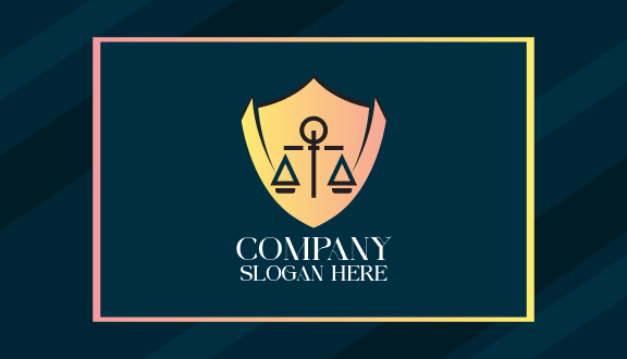 Lawyer Shield Business Card
