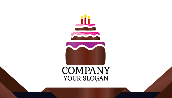 Kartu Nama Kue Ulang Tahun Berlapis