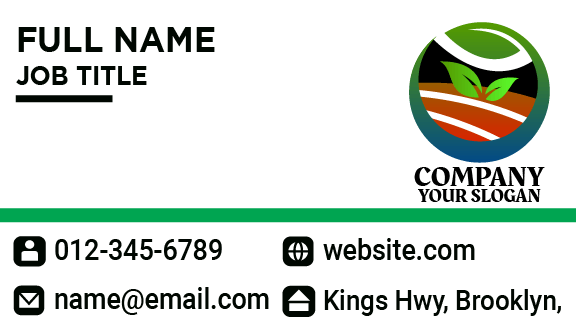 Leaf Ring Agriculture Business Card