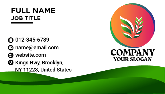 Leafy Agriculture Business Card