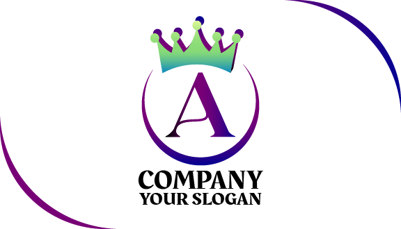 Letter A Crown Business Card