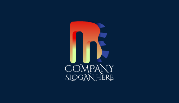 Biglietto Da Visita Aziendale Con Lettera M