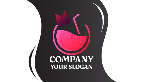 Lively Pink Juice Business Card