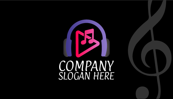 Loud Headphones Music Business Card