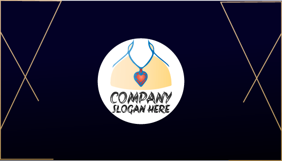 Love Necklace Jewellery Business Card