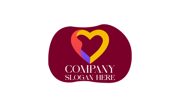 Cartão de visita lindo coração