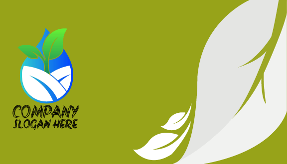 Lush Environmental Plant Business Card