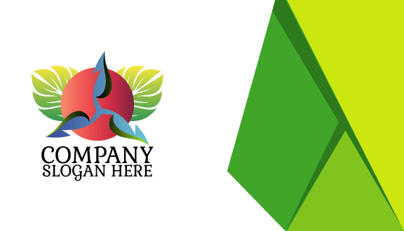 Kartu Nama Tanaman Hijau Yang Rimbun