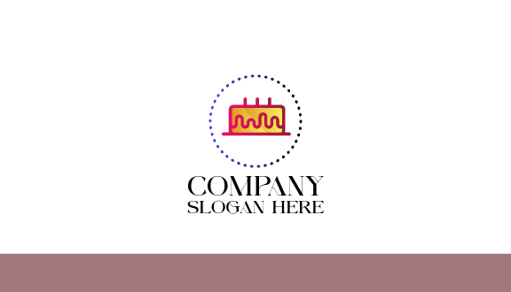 Kartu Nama Kue Lilin Magenta