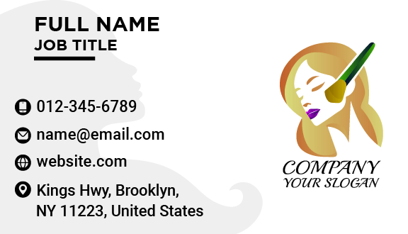 Makeup Artist Salon Business Card