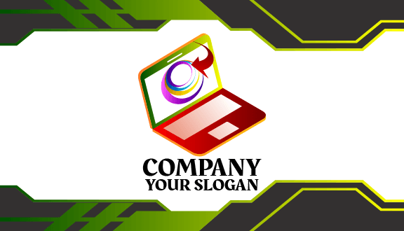 Marketing Laptop Business Card