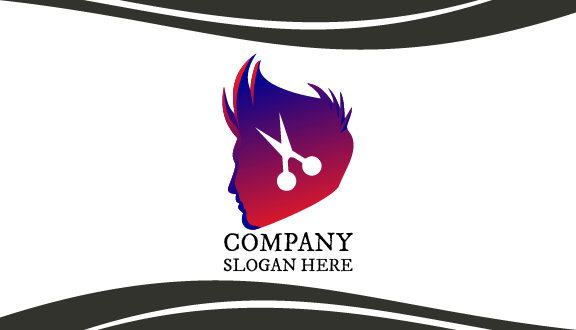 Men Haircut Salon Business Card