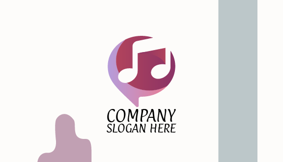 Message Icon Music Business Card