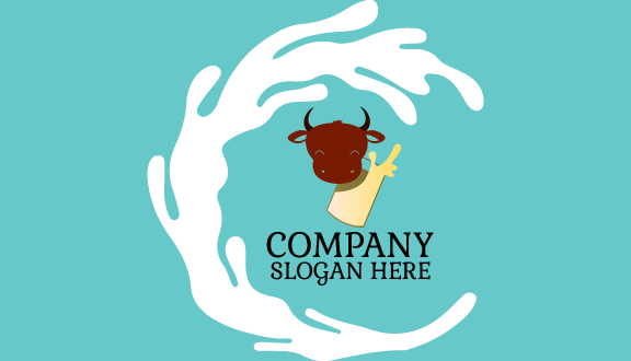 Milk Glass Dairy Business Card