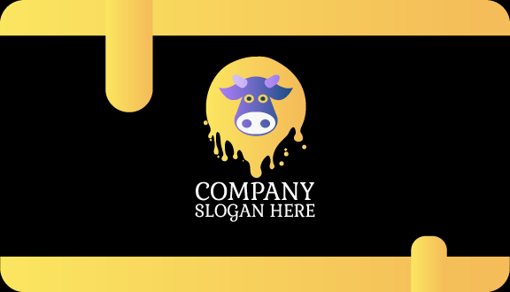 Milk Splatter Dairy Business Card