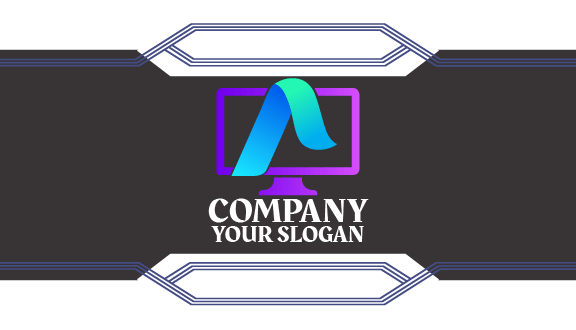 Biglietto Da Visita Per Computer Desktop Moderno