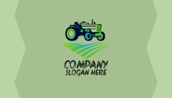 Modern Sturdy Tractor Business Card