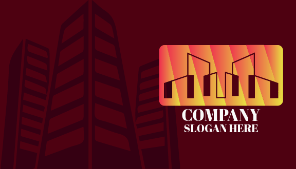 Monoline Hotel Business Card