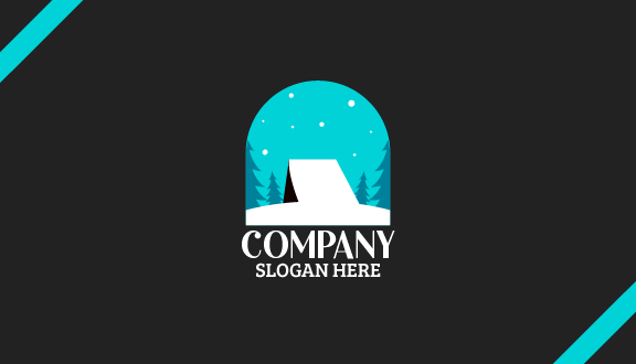 Moonlight Winter Business Card