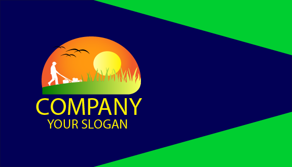 Mowing Landscaping Business Card