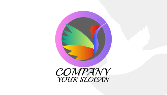 Multicolor Feathers Bird Business Card