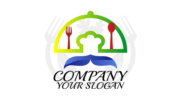 Mustache Catering Business Card