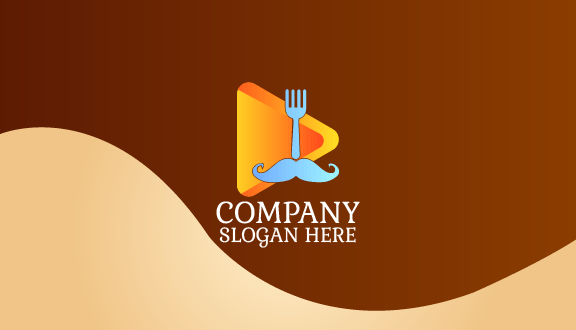 Mustache Restaurant Business Card